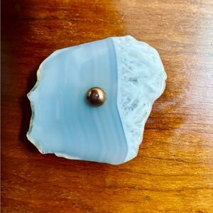 White Agate Drawer Knobs (set of 8)